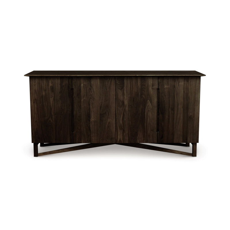 Exeter 70.5'' W Solid Wood Sideboard, Smoke Cherry