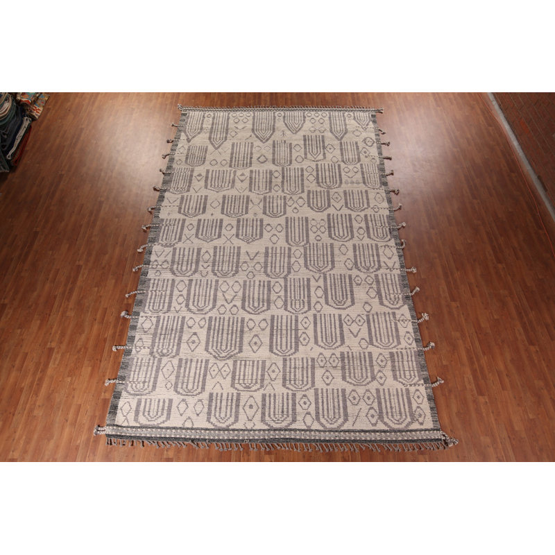Modern Geometric Moroccan Oriental Large Rug