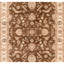 High-Quality Hand-Knotted Brown And Beige Area Rug