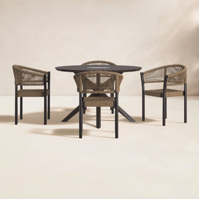 Harwell 48" Eucalyptus Patio Dining Set