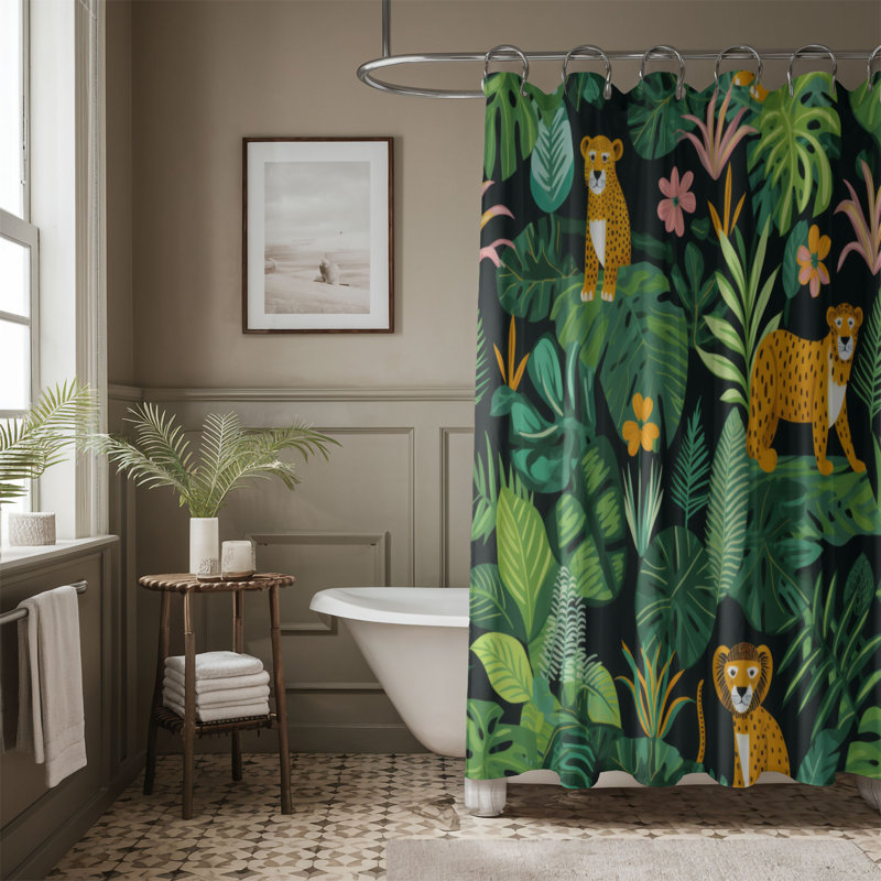 Rideau de douche Breccan, H 74 po x l 71 po