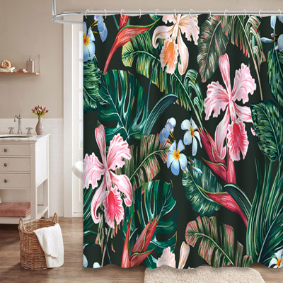 Rideau de douche Tropical