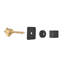 3/4" Extra High Flow Shower Volume Regulating Controller Adjuster - Matt Black, Brass, With Adjustable Handle For Precise And Control Cast Metal,