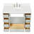 Stafford 49 " W Freestanding Standard Free Standing 1 Single Vanity Bathroom Vanity With White Quartz Top-93359252