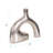Shirin- Polished Silver Reverse Vase in Cast Aluminum- Short-1190208988