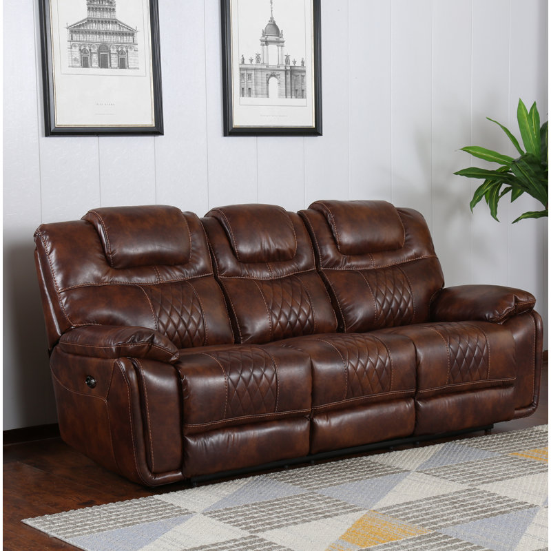 Levant 85'' Faux Leather Power Reclining Sofa