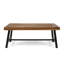 Table basse en bois - Style industriel moderne avec plateau à lattes fascinant, 119 cm x 62 cm x 47 cm