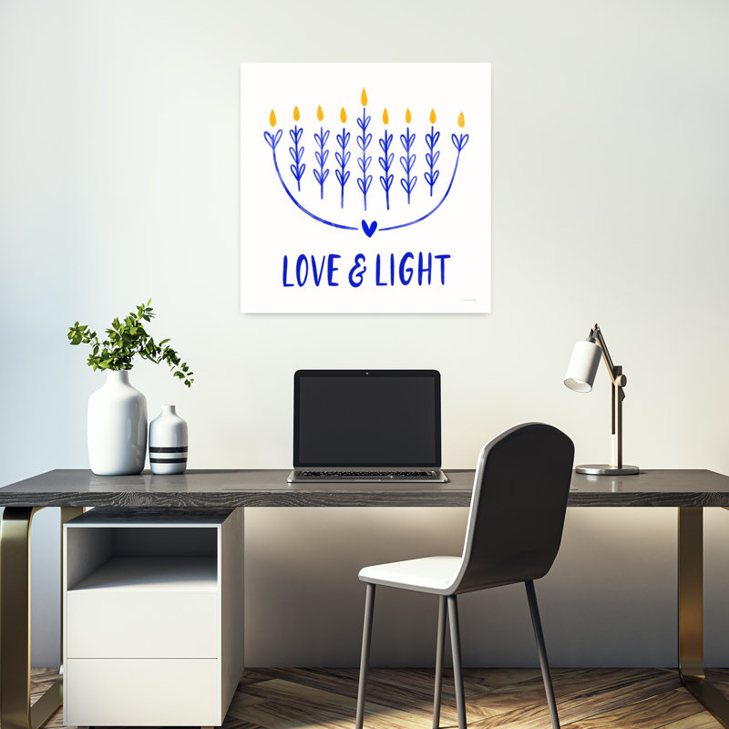«Love Light», art contemporain abstrait, H 18 po x l 18 po