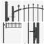 104 cm W Steel Gate Fencing-121122505