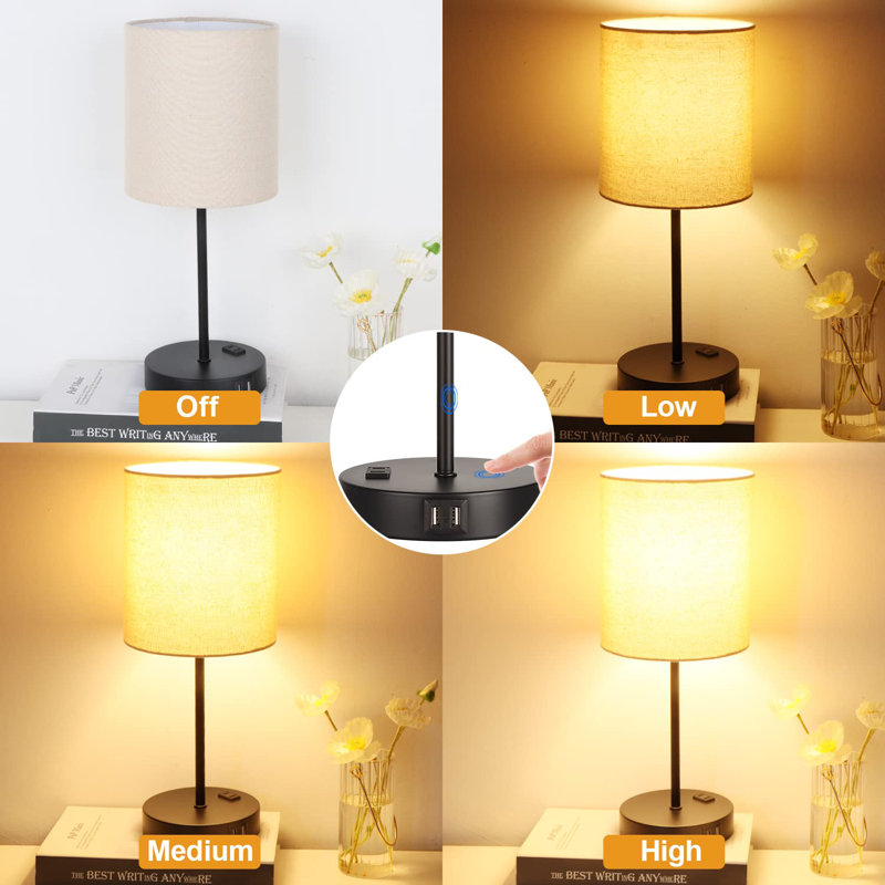 Lampe de table en métal Koketa