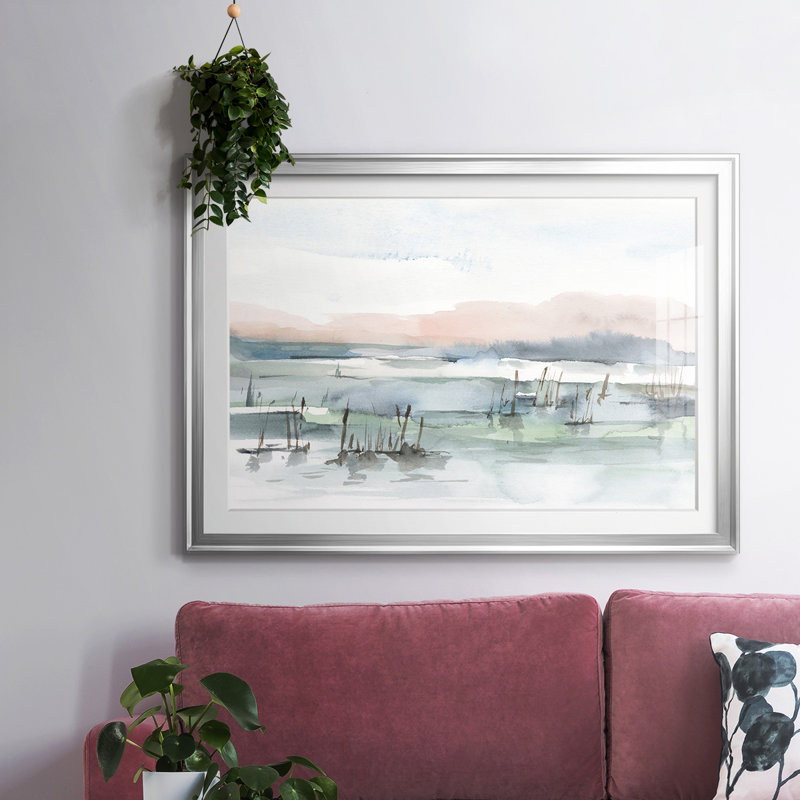 Marais Cattails I, Argent, H 19 po x l 27 po x P 1,5 po