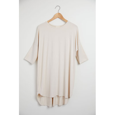 Pure Fiber Women’s 3/4 Sleeve Nightshirt – Soft Rayon from Bamboo Sleepwear