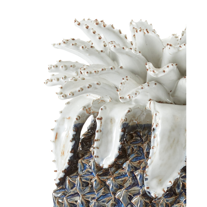 Waikiki Pineapple Sculpture, 14" H x 8.75" W x 8.75" D