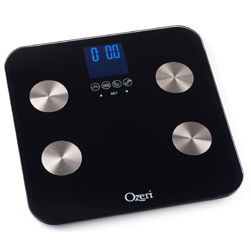 Ozeri Digital Bathroom Scale, Black