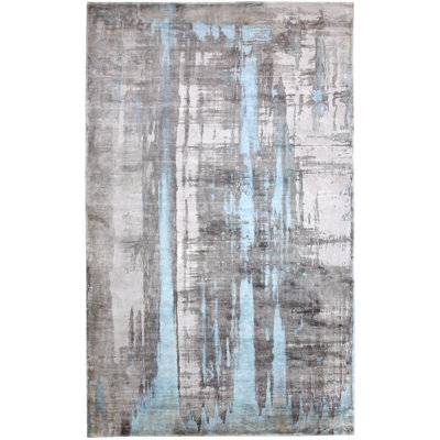Bloxom Viscose Abstract Indoor Rug