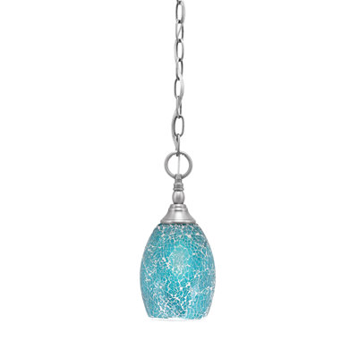 Mini-luminaire suspendu en chaîne avec verre