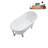 57.5'' x 29.5'' Freestanding Soaking Acrylic Bathtub-83636126-83636119
