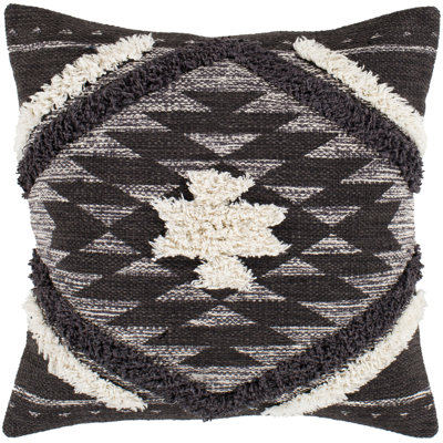 Lenor Embroidered Cotton Reversible Pillow Cover
