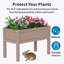 Lit de jardin surélevé avec jardinière surélevée-967907244