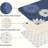 Blue & White Dahlia 2-Piece Bedroom & Kitchen Mats-598870808