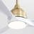 Whisper 54" 3-ABS Blade Modern Smart Ceiling Fan with LED Lights and Remote-604553345