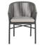 Chaise de patio empilable avec coussin