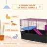 Elevated Platform Bird Cage Showroom Reference: Brayden Studio Drift Premium Small Animal Cage With Elevated Platform