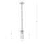 Luminaire suspendu transitionnel 1 lumière Devonshire-1853869428