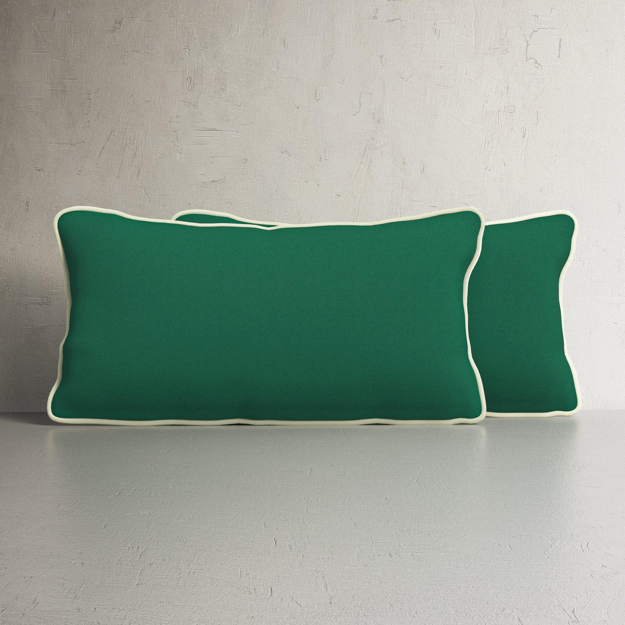 Rene Sunbrella® Indoor/Outdoor Lumbar Throw Pillow, 12" x 24", Green
