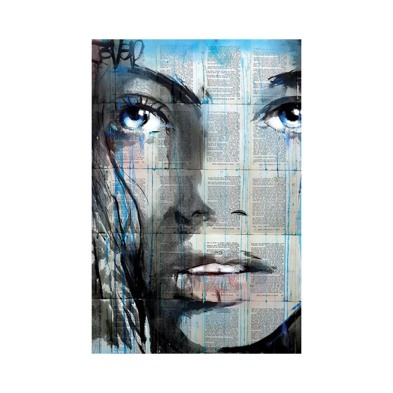 Blue Sway by Loui Jover - Painting on Canvas, 101.6cm H x 66.04cm W x 3.81cm D, Wrapped Canvas