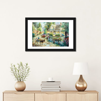 " A Country Greeting " Graphic Art Print