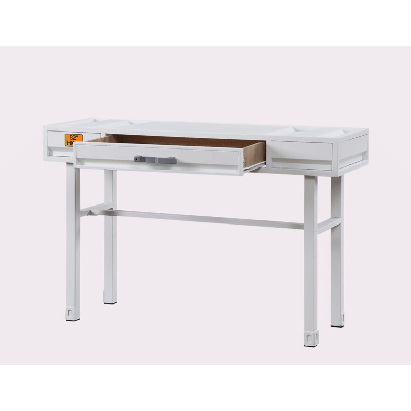 Bureau de meuble-lavabo blanc