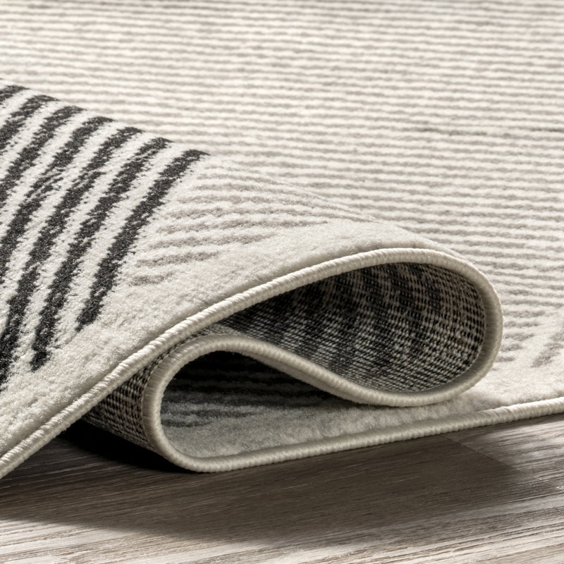 Modern Mountain Striped Area Rug, Rectangle 2' x 3'