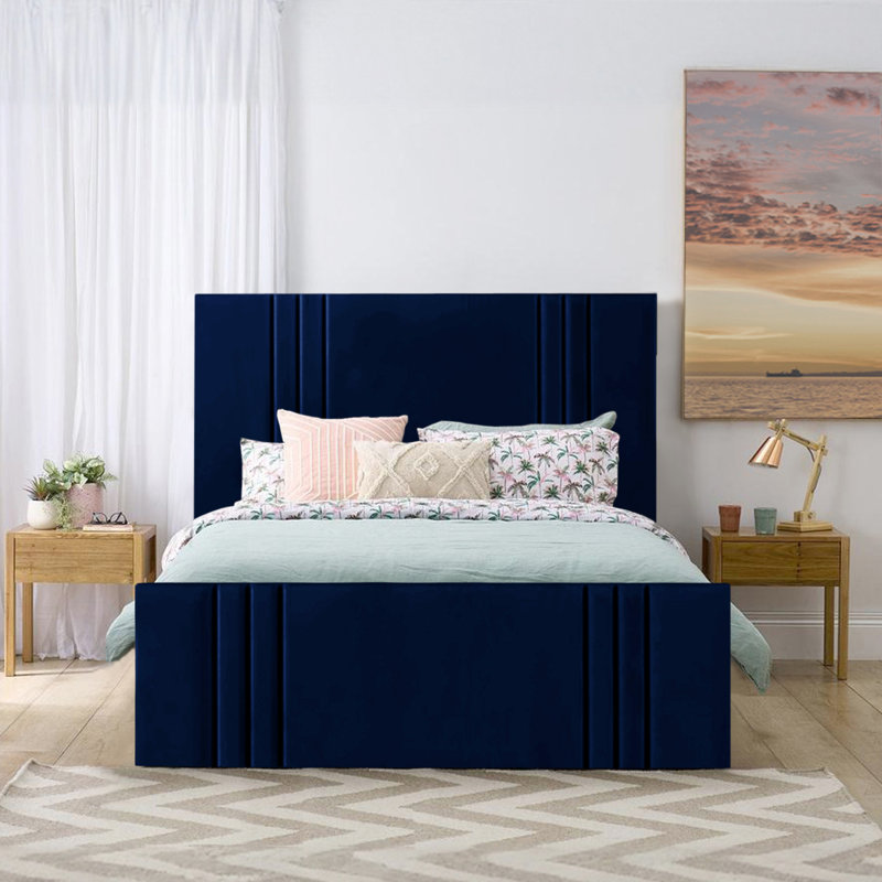 Mishayla Storage Bed, 180 x 200 cm, Marine