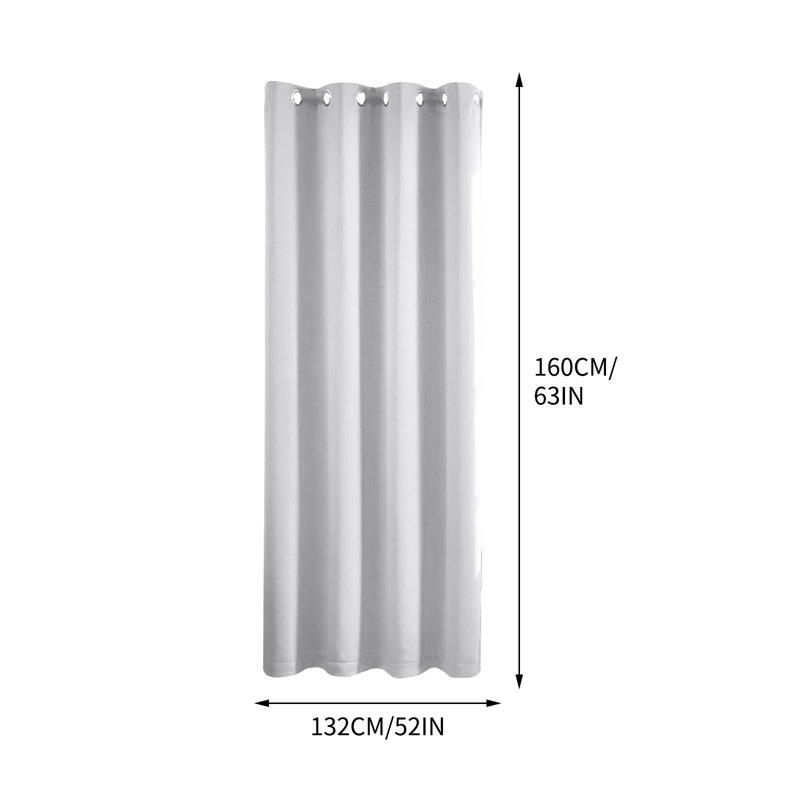 Paire de rideaux avec rideaux superposés de l 63 po x L 52 po pour chambre à coucher, G