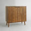 Farmhouse Cerda Buffet Cabinet with Slatted Doors and Adjustable Storage for Multi-Room Use.