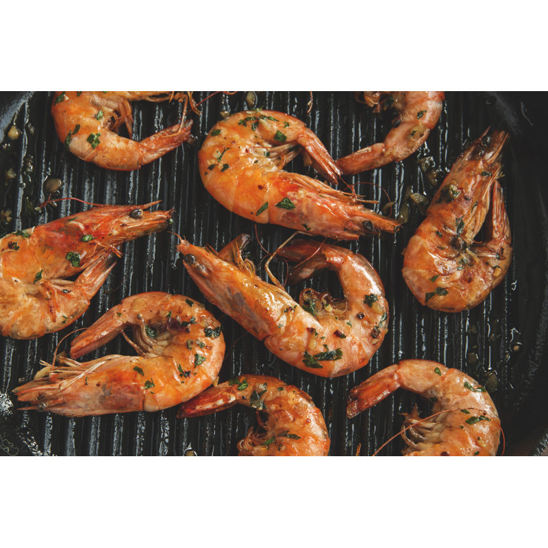 Grilled Fried Shrimp by Mikafotostok - Wrapped Canvas Print, 30cm H x 46cm W x 3.8cm D