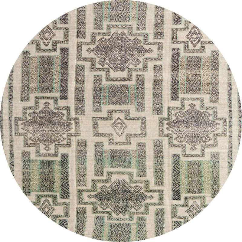 Tapis abstrait moderne 4759, Rond 6 pi