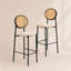 Tabouret de bar moderne en tissu Euston-1884430166-1928241688