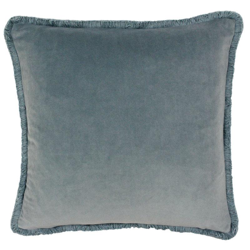 Garver Square Throw Pillow Cover, Duck Egg