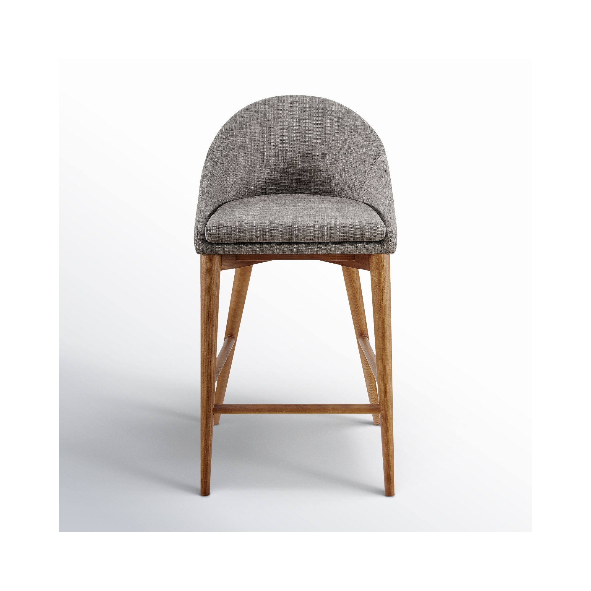 Prescott Counter & Bar Stool, Dark Gray, Counter Stool (26.4" Seat Height), Walnut Brown