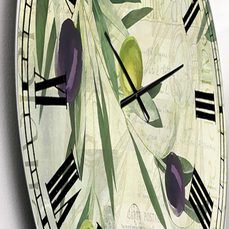 Olives de Nice - Horloge murale surdimensionnée, Petit