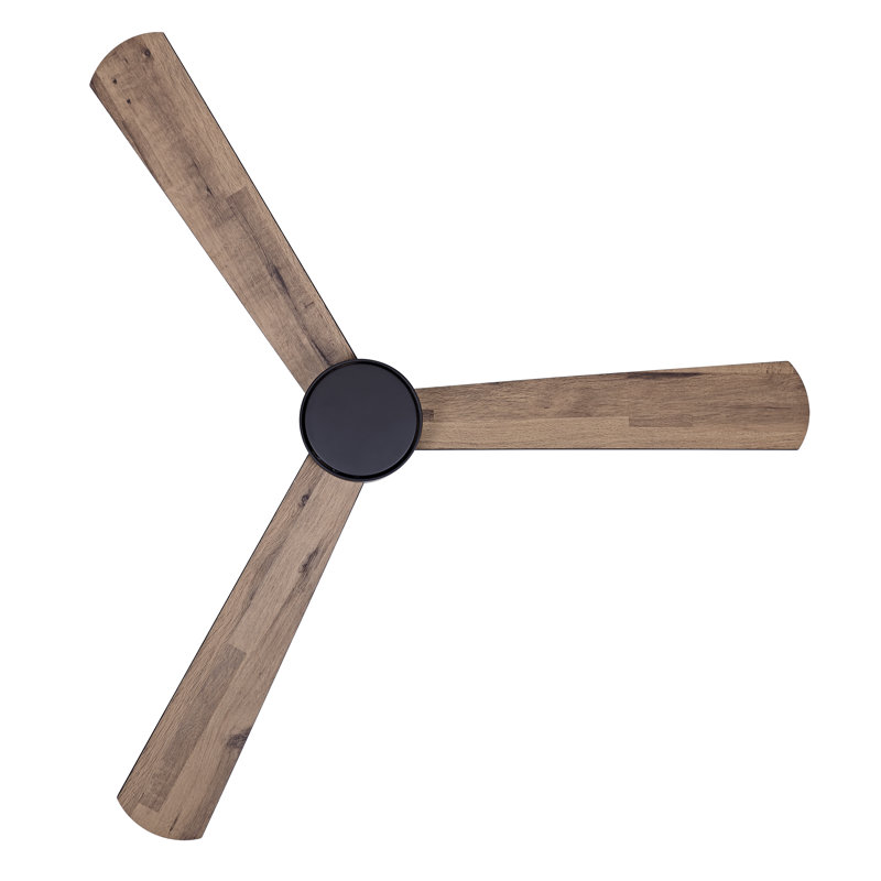 Climate III 52in 3-Blades Indoor Ceiling Fan with Remote Control, Black