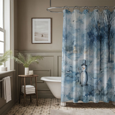 Polar Snowman - Premium Shower Curtain