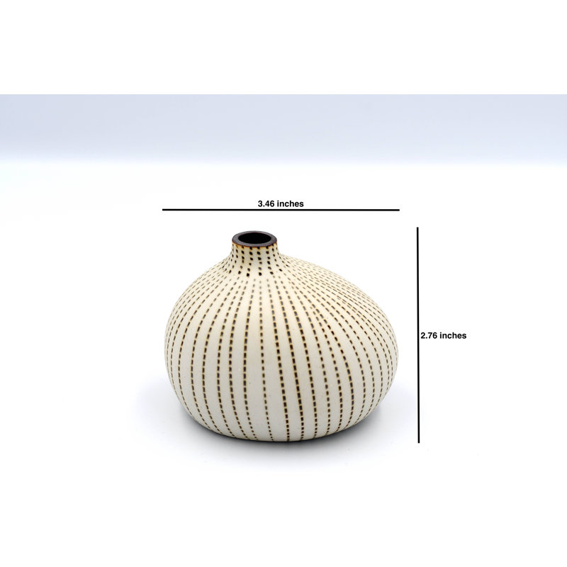 Vase de table Ayea, Brun