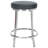 Batish Swivel Upholstered Faux Leather Counter Stool with Stainless Steel Frame-80231314