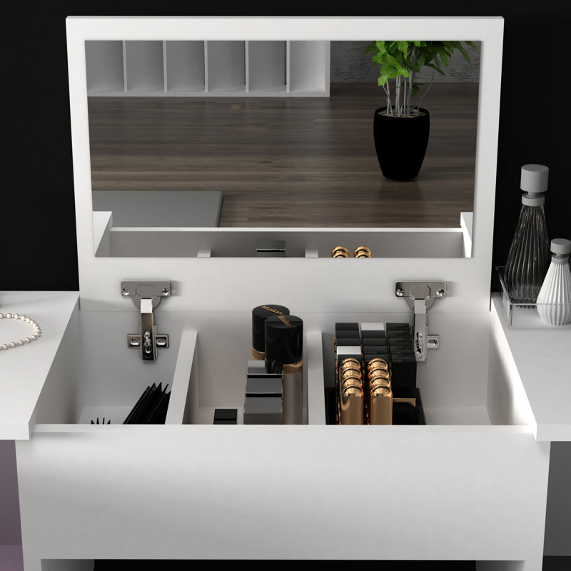 Makeup Vanity with Mirror Eleftherakos