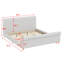 Base de lit plateforme avec pied de lit roulé et tête de lit haute pour une durabilité accrue-99028493