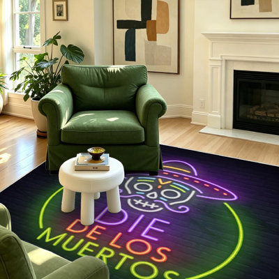 Tapis intérieur transparent jour de néon clair