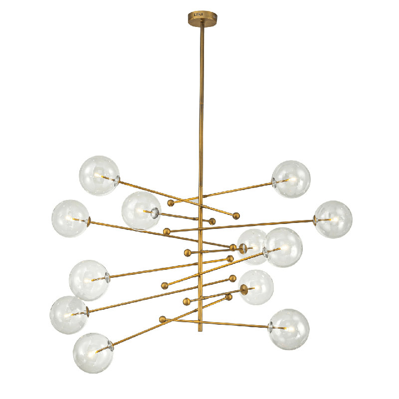 Atomica Bronze Starburst Sputnik Chandelier